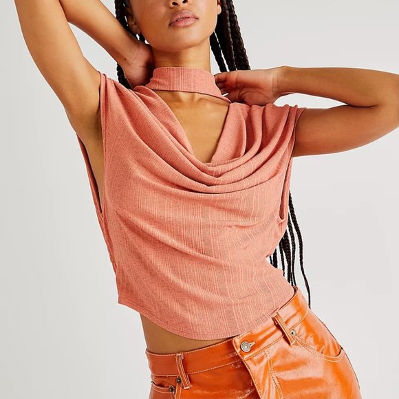 Free People Kalah Top Coral - Picture 1 of 5